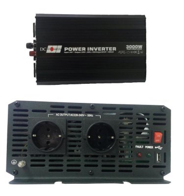 Товар почтой Автоинвертор DC Power DS-3000/24 3000W (3000 Вт) преобразователь с 24 В на 220 В
