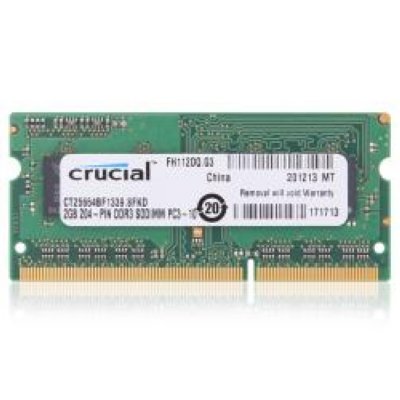     Crucial (CT25664BF1339) DDR-III SODIMM 2Gb (PC3-10600) (for NoteBook) CL9