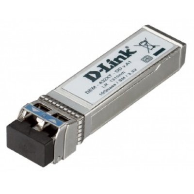     D-Link 10GBASE-LR SFP+ Transceiver 10km w/o DDM DEM-432XT/A1A, DEM-432XT/D1A, DEM-