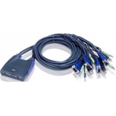   ATEN (CS64UB) 4-Port USB KVM Switch ( USB+ USB+VGA15pin+Audio,  )