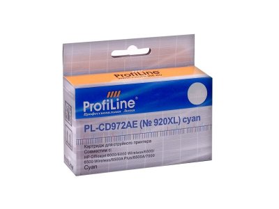    ProfiLine PL-CD972AE 920XL for HP 6000/6500/7000 Cyan