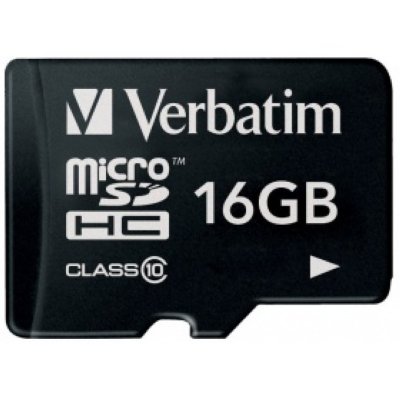     MicroSD 16Gb Verbatim (44010) Class 10 microSDHC