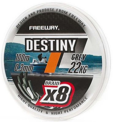     Freeway Destiny x8 0.26 LB39 18kg 100m FWx8LB39 Gray