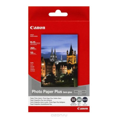    Canon SG-201c 260/50  Photo Paper Semi-Gloss 4"x6" (1686B015)