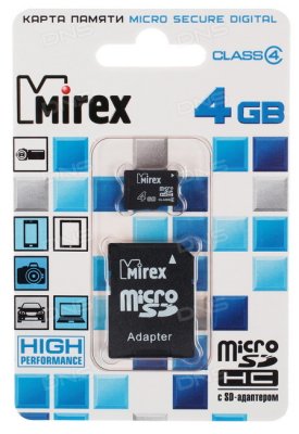     Mirex microSDHC 4  [13613-ADTMSD04]