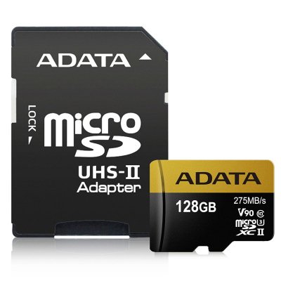     128Gb - A-Data Premier - MicroSD UHS-II U3 AUSDX128GUII3CL10-CA1    SD