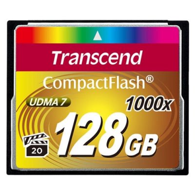     TRANSCEND CompactFlash 128GB (1000X) TS128GCF1000