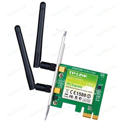    TP-LINK TL-WDN3800 N600 Dual Band PCI Express Adapter, Atheros, 2T2R, 300Mbps + 300Mbps at 2