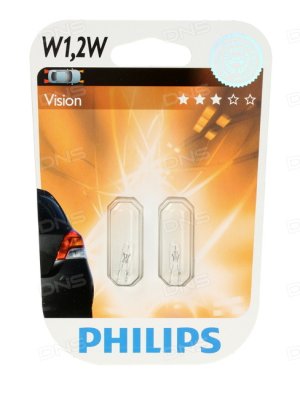     Philips W1,2W 12V-1,2W W2x4,6d 2 . [12516B2]