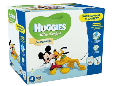    Huggies Ultra Comfort 4 Disney Box 8-14  126    9402045