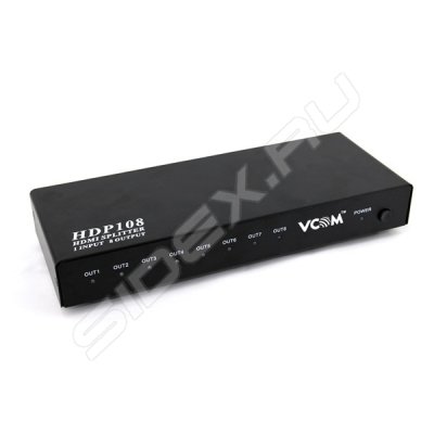    HDMI Spliitter VCOM VDS8048D/DD418A 8port 3D Full-HD  HDP108