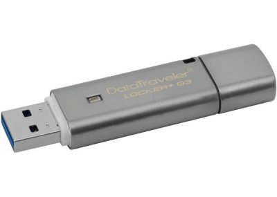   USB Flash  Kingston 16Gb DataTraveler Locker+ G3 "Metallic" USB3.0 (DTLPG3/16GB)