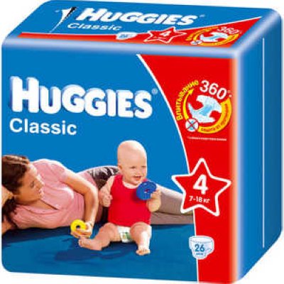   Huggies  "Classic" Econom 7-18  (26 ) 5029053543130