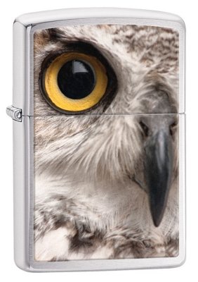    ZIPPO Owl,    Brushed Chrome, ,  , 36  12x56 