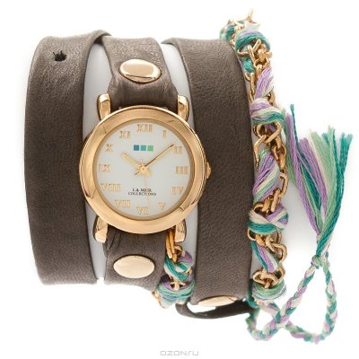      La Mer Collections "Chain Pastel Frendship Grey". LMCW9000