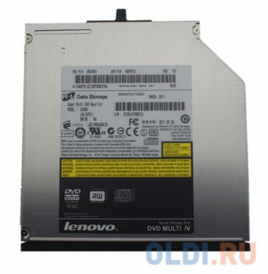   .  DVD RW Lenovo black (Slim, 9.5mm, 2Mb, SATA, OEM)