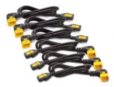   APC AP8706R   Power Cord Kit (6 pack), Locking, C13 to C14 (90 Degree), 1.8m