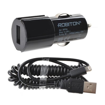    Robiton App04 Car Charging kit 2.4A iPhone/iPad