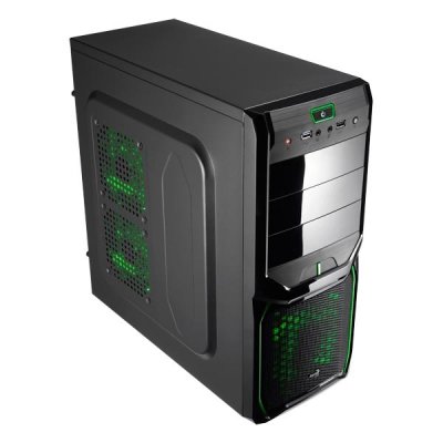    Aerocool V3X Advance Evil Green Edition, ATX, USB 3.0,  . 1  12   LED 