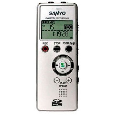 Товар почтой Диктофон Sanyo ICR-FP600D стерео MP3, WMA, Secure Digital, 1 шт.