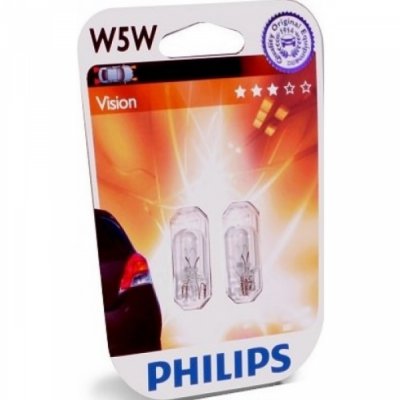     Philips W5W 12V-5W W2,1x9,5d 2 . [12961B2]