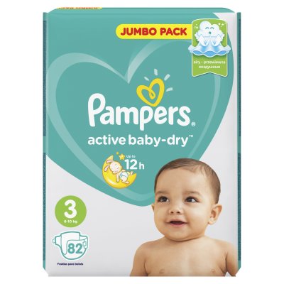    Pampers Active Baby-Dry 3 Midi (6-10 ), 82 .