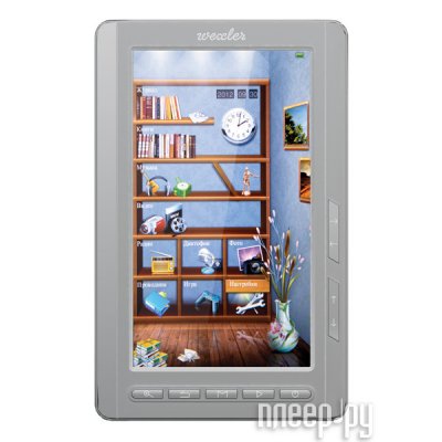     Wexler.Book (T7011 Grey)(7"LCD,800x480,8Gb,PDF/HTML/FB2/PDB/EPUB/JPG/MP3/FLAC/AVI,