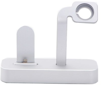    - COTEetCI Base Dock  iPhone / Apple Watch Silver