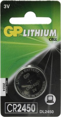      GP Lithium CR2450 - 1 .  . CR2450-2C1