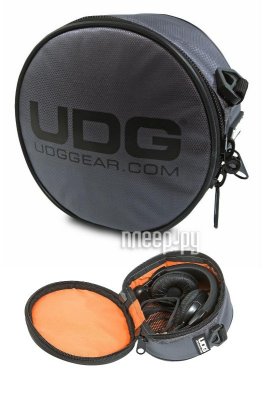    UDG Headphone Bag Steel Grey-Orange UDG9960SG/O