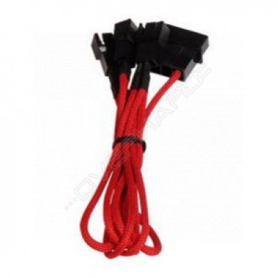    BitFenix Molex to 3x3-pin 7V 20cm Red/Black