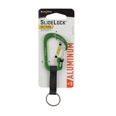    Nite Ize SlideLock Key Ring CSLAW3-17-R6 Lime