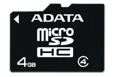    ADATA microSDHC Class 4 4 Gb