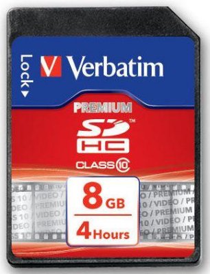     SD 8GB Verbatim SDHC Class 10