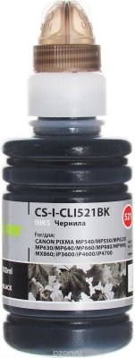   Cactus CS-I-CLI521BK, Black   Canon Pixma MP540/MP550/MP620/MP630/MP640/MP660