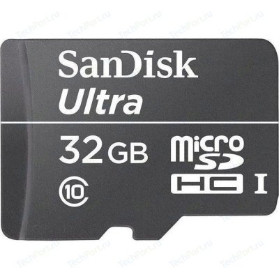     MicroSD 32Gb SanDisk Ultra (SDSQUNC-032G-GN6MA) Class 10 UHS-I microSDHC + Adapter
