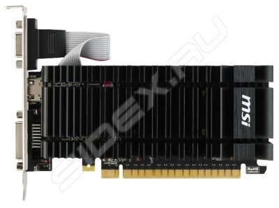    MSI GeForce GT 720 797Mhz PCI-E 2.0 1024Mb 5000Mhz 64 bit 2048x1536 DVI HDMI HDCP RTL