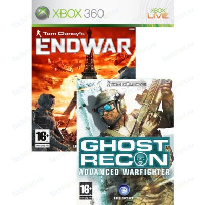     Microsoft XBox 360 Tom Clancy"s Ghost Recon Advanced Warfighter 2 + End War (,  