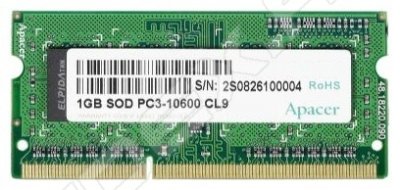     Apacer DDR3 1333 SO-DIMM 1Gb (75.073CG.G010C)