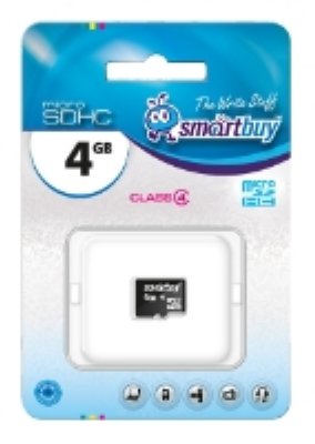     SmartBuy (SB4GBSDCL4-00) microSDHC 4Gb Class4
