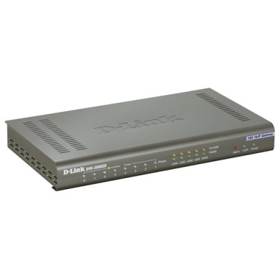   D-Link DVG-5008SG/A1A,  8xFXS RJ-11, 1x10/100/1000BASE-TX Gigabit Ethernet WAN, 4x10/1