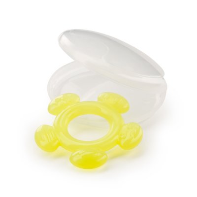    Happy Baby Silicone Teether in Case Lime 20015 4650069781905