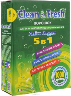       5  1 Clean & Fresh "Active Oxygen", 1 