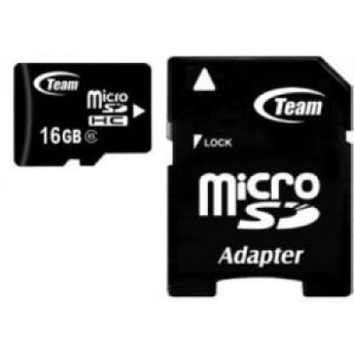     MicroSD 16Gb Team (TUSDH16GCL603) Class 6 microSDHC + 