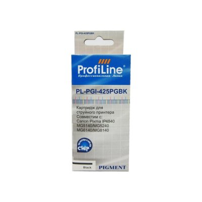    ProfiLine PL-PGI-425BK for Canon Pixma IP4840/4940/MG5140/MG5240/MG6140/MG8140 Black