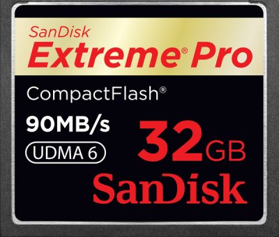     32Gb - Sandisk 600x Extreme Pro CF 90MB/s - Compact Flash SDCFXP-032G-X46