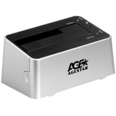      HDD AgeStar SCBT3 Black/Silver (2x2.5/3.5, USB 2.0/eSATA)