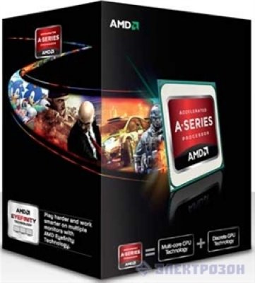    AMD A8 X4 6600K Socket-FM2 (AD660KWOHLBOX) (3.9/5000/4Mb/Radeon HD 8570D) Black Edition Bo