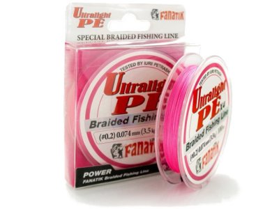     Fanatik Ultralight PE X4 (#0,2) 0.074mm 100m Pink ULPEX41000074P