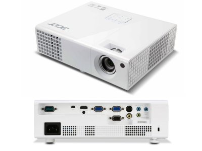   Acer Projector X1373WH (DLP, 3000 , 13000:1, 1280x800, D-Sub, HDMI, RCA, S-Video, USB, , 2D/